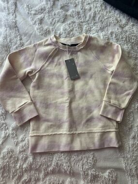 Miki Miette Kids Toddler Sweatshirt Round Neck Longsleeves Tie Dye Lilac 2T NWT